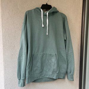 Fleece Factory Vintage Teal Hooded Sweatshirt - UNISEX - XL